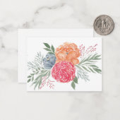 Zomer Boeket Note Kaart Notitiekaartje (Voorkant / Achterkant in situ)