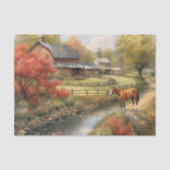 Zomer Boerderij 2 Tissuepapier (Voorkant)