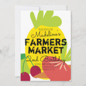 Zomer Boerenmarkt Groenten Fruit Kaart (Voorkant)