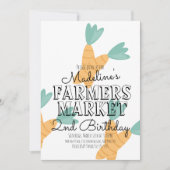 Zomer Boerenmarkt Wortels Groenten Kaart (Voorkant)