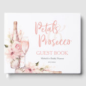 Zomer Boho Bloemblaadjes en Prosecco Gastboek Gastenboek (Voorkant)