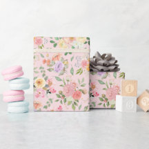 Zomer Boho Bloemen op Baby Roze