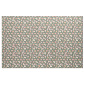Zomer Boho Bloemen op Grijs Stof (Yard (91,4 cm))
