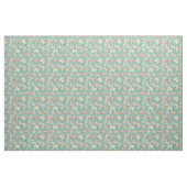 Zomer Boho Bloemen op Groen Stof (Yard (91,4 cm))