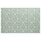 Zomer Boho Bloemen op Groen Stof (Fat Quarter)