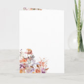 Zomer Boho Floral Bestemming Huwelijkspaspoort (Achterkant)