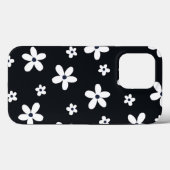 Zomer Boho Zwart Witte Madeliefjes Bloemen Case-Mate iPhone Case (Achterkant (horizontaal))