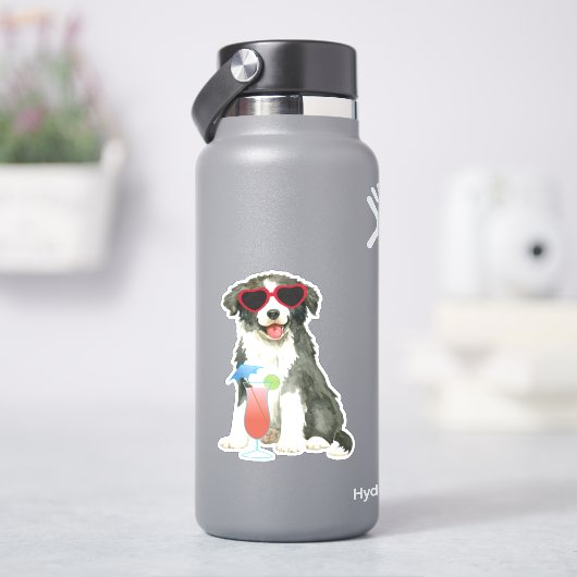 Zomer Border Collie Vinyl Sticker (HydroFlask)