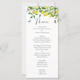 Zomer Botanische Citroen Menu