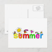 zomer briefkaart (Voorkant / Achterkant)