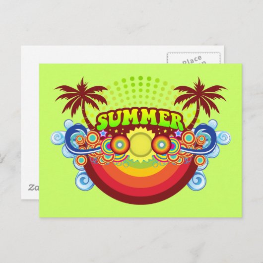 zomer briefkaart (Voorkant / Achterkant)