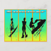 Zomer - Briefkaart watersport (Voorkant)