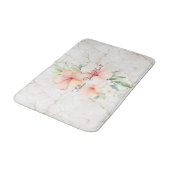 Zomer Bries Blush Perzik Hibiscus Badmat (Gekanteld)