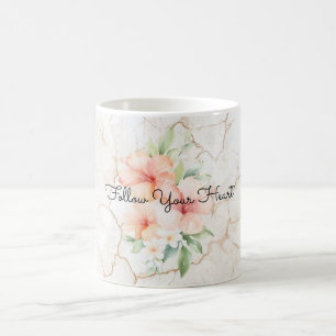 Zomer Bries Blush Perzik Hibiscus Koffiemok
