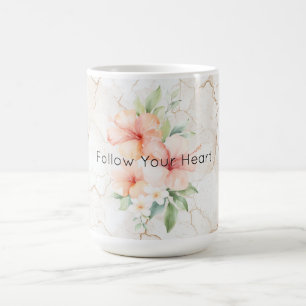 Zomer Bries Blush Perzik Hibiscus Koffiemok