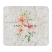 Zomer Bries Blush Perzik Hibiscus   Snijplank (Voorkant)