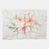 Zomer Bries Blush Perzik Hibiscus Theedoek (Horizontaal)