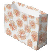 Zomer Bries Grapefruit Perzik Verjaardag Groot Cadeauzakje (Achterkant Gekanteld)
