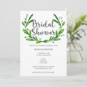 Zomer bruids douche uitnodiging. Tuinfeest Kaart (Staand voorkant)