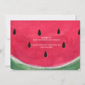 Zomer Bruidsfeest Uitnodigingen Watermeloen (Achterkant)