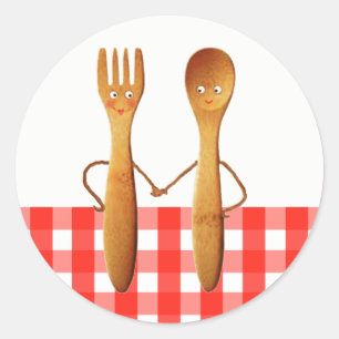 Zomer Bruiloft Feest Ronde Sticker