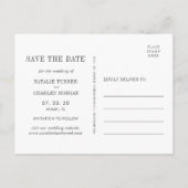 Zomer Bruiloft op Zee en Strand Save the Date Aankondigingskaart (Achterkant)