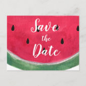 Zomer Bruiloft Save The Date Postkaarten Watermelo Aankondigingskaart (Voorkant)
