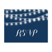 Zomer bruiloft String Lights RSVP