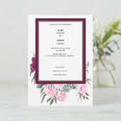 Zomer bruiloft uitnodiging (Staand voorkant)