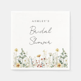 Zomer Bruiloftsfeest met Wilde Bloemen Servet