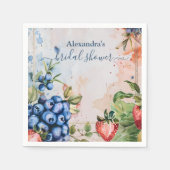 Zomer Bruiloftsfeest met Zoete Aardbeien Servet (Voorkant)