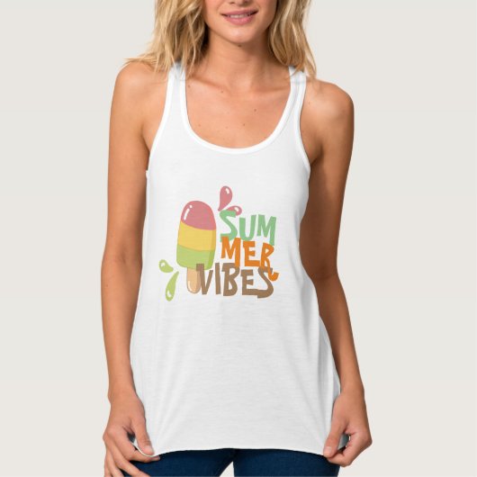 Zomer bruine ijsjes tanktop (Voorkant)