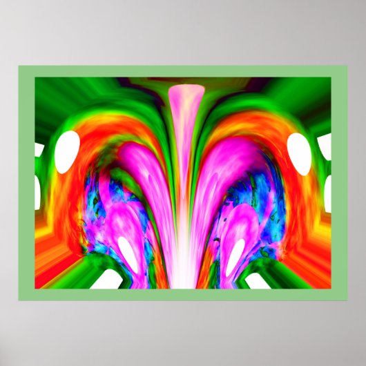 Zomer burst kunst poster (Voorkant)
