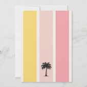 Zomer Cabana Stripes Kust 30ste Verjaardag Kaart (Achterkant)