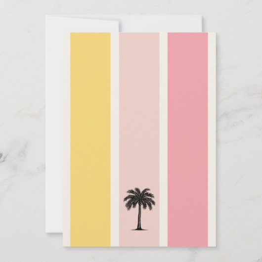 Zomer Cabana Stripes Kust 30ste Verjaardag Kaart (Achterkant)