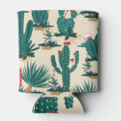 Zomer Cactus Bloeiende Woestijn Print Blikjeskoeler (Achterkant)
