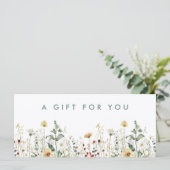 Zomer Cadeaubon Bloemenveld (Staand voorkant)