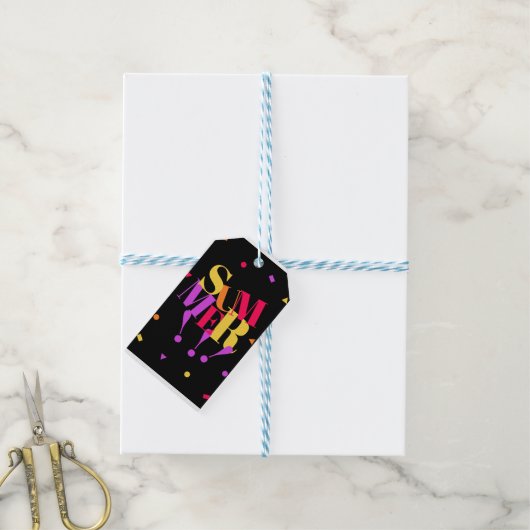 Zomer cadeaulabel (Met Touw)