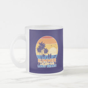 Zomer Californië Long Beach-66594 Matglas Koffiemok