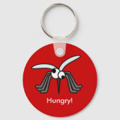 Zomer Camping BBQ Vakantie Hongerige Mug Sleutelhanger (Achterkant)