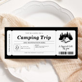 Zomer Camping Trip Voucher Certificaat Kaart
