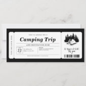 Zomer Camping Trip Voucher Certificaat Kaart (Voorkant)