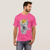 Zomer Camping Wandelen Zonnebloem Olifant Bumble B T-shirt (Voorkant volledig)