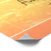 Zomer Casual Pastelontvangst 8x2 Zitplaatskaart Poster (Hoek)