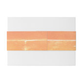 Zomer Casual Zonneschijn Geel Perzik bruiloft Uitnodigingen Wikkel (Achterkant Voorbeeld)