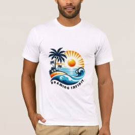 Zomer Chic | Grafische Zomerzon Vakantie T-shirt