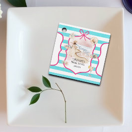 Zomer Chic Strand en Golven Bruidsmeisje Borrel Bedankjes Labels