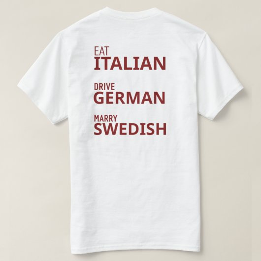 Zomer chic t-shirt (Design achterkant)