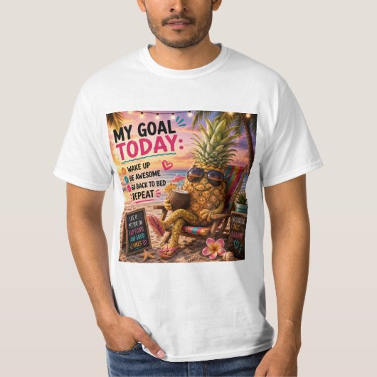 Zomer chillen t-shirt (Voorkant)