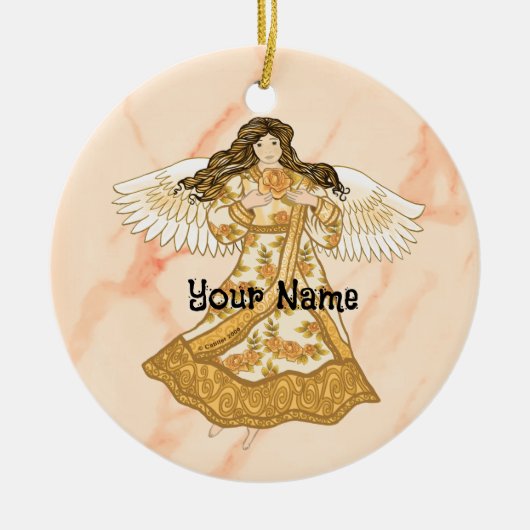 Zomer christelijke engel keramisch ornament (Voorkant)